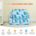 thumbnail image 4 of Costway 2-in-1 Convertible Kids Sofa to Lounger Flip-Out Chair w/Storage Pocket, 4 of 10