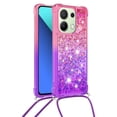 thumbnail image 2 of Funda para Xiaomi Redmi Note 13 4G Brillantina Líquida Divertida Reluciente y con Cristales en Movimiento Cuerpo Cruzado con Cordón Ajustable, 2 of 5