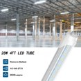 thumbnail image 2 of T8 4ft LED Tube Light Bulbs,Dual Row 28W 6500K,Dual-end Powered,ETL Listed,25-Pack, 2 of 6