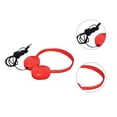 thumbnail image 4 of Injueey Auriculares para juegos Auriculares estéreo de 3,5 mm con cable + micrófono para PC Computadora Gamer Teléfono y Comunicación rojo, 4 of 5