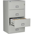 thumbnail image 4 of Phoenix Safe Lateral 31 inch 4-Drawer Fireproof File Cabinet with Key Lock, Water Seal, Gray, LAT4W31LG, 4 of 6