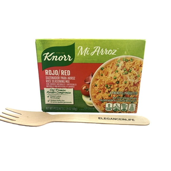 Mi Arroz Rojo/Red Rice Seasoning Mix 2.39oz.With one Eleganceinlife Fork
