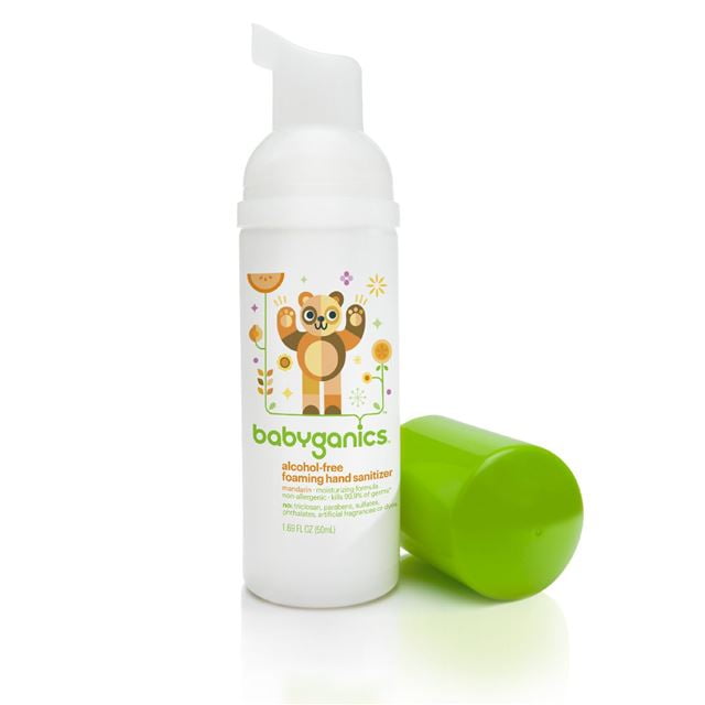 Babyganics Foam Hand Sanitizer Tangerine 1.07 Ounce by Babyganics