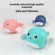 thumbnail image 3 of Baby bath water toy - 3pcs Wind-up Bath Toy for Kids Floating Water Toy Bahtub Toy Bathtub Toy for Toddlers (pink+Deep Blue+Light Blue), 3 of 5