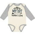 thumbnail image 3 of Inktastic My 1st Mothers Day Girls Long Sleeve Baby Bodysuit, 3 of 5