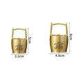thumbnail image 6 of Sunjoy Tech Brass Bucket Compact Craft Mini Copper Ware Golden Bucket Feng Shui Ornament Desktop Decor, 6 of 8