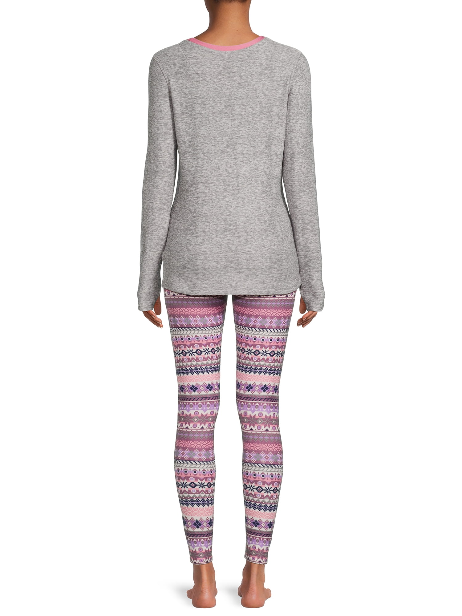 ClimateRight by Cuddl Duds Women's and Women's Plus Size Jersey Thermal Top and Leggings, 2-Piece Set