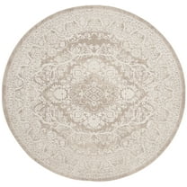 SAFAVIEH Reflection Alayna Traditional Area Rug, Beige/Cream, 5' x 5' Round