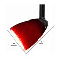 thumbnail image 5 of Benjara BM226316 50W Track Fixture with Swirl Pattern Glass Shade, Black & Red, 5 of 5