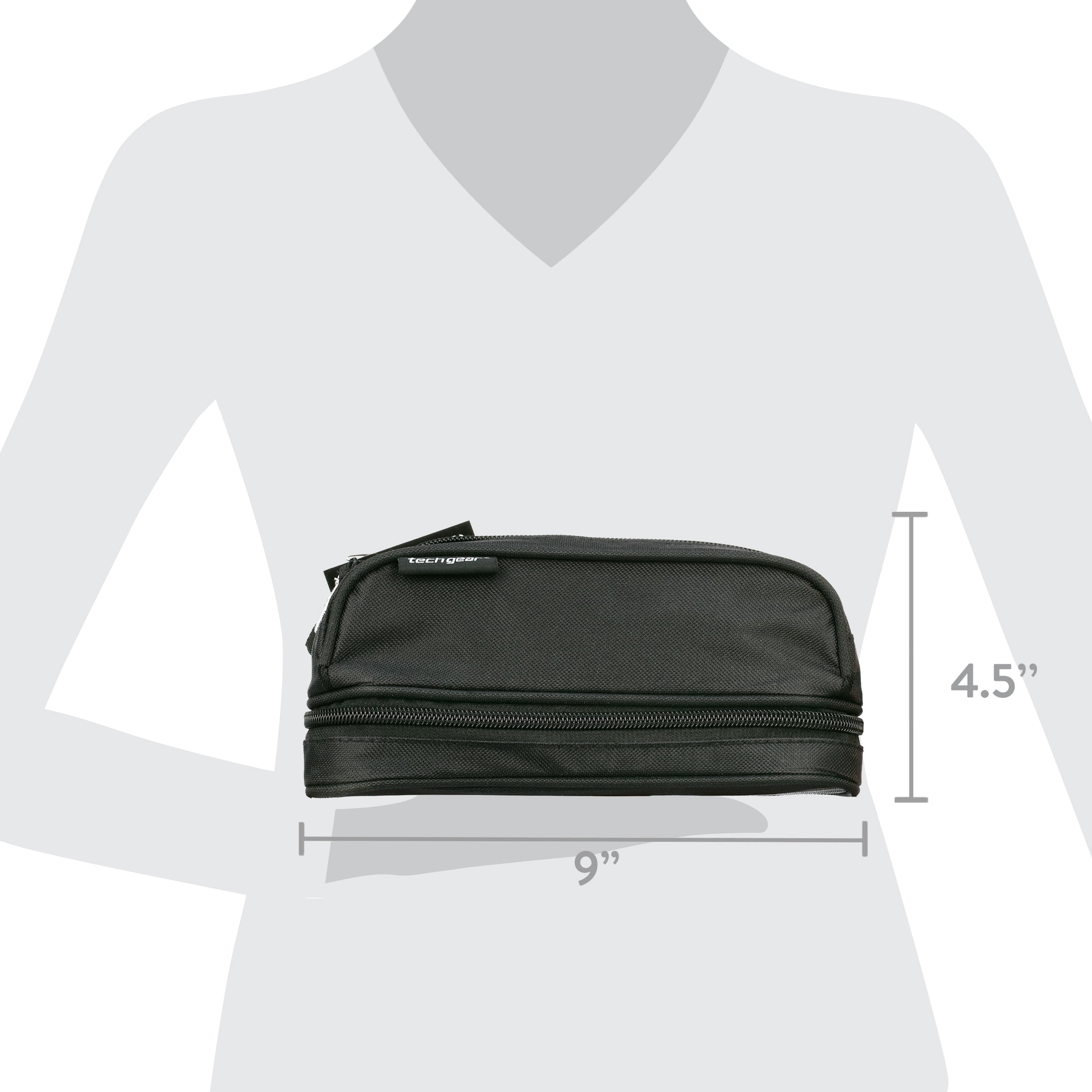 Tech Gear 2 Compartment Pencil Case