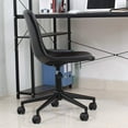 thumbnail image 2 of BTExpert Aati Mid Back Fuax Leather Task Chair, Black Office Chair, 2 of 4