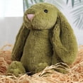 thumbnail image 1 of Juguetes de peluche de conejito de Pascua de 9,8 pulgadas, color verde salvia, peludos y holgados, animales de peluche de conejito de color sólido, peluches de eucalipto difusos para decoración, 1 of 8