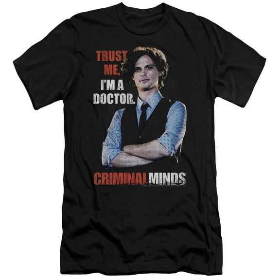 Criminal Minds Trust Me Adult 30/1 T-Shirt Black