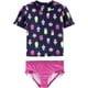 thumbnail image 1 of Simple Joys by Carter's - Juego de 2 piezas para ni&ntilde;as peque&ntilde;as, color azul marino/rosa, puntos/paletas, 5T, 1 of 4
