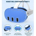 thumbnail image 3 of Silicone Cover Set Compatible with Oculus/Meta Quest 3 Accessories, Touch Controller Grips Cover, VR Shell Cover, Facial Interface Cover, Protective Lens Cover, Tempered Glass Lens Caps, 3 of 6