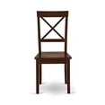 thumbnail image 5 of East West Furniture 5Pc Dinette Set Includes a Rounded 42 Inch Dinner Table and 4 Wood Seat Kitchen Chairs, Mahogany Finish, 5 of 5