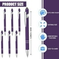 thumbnail image 3 of 12 Pcs Black Ink Ballpoint Pen with Stylus Tip, 1.0 mm Metal Pen Stylus Pen for Touch Screens, 2 in 1 Thank You Pen Gift for Friends, Colleagues, Coworker, Office, Family, 3 of 7