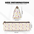 thumbnail image 4 of Naloa Tropical Fruit Print Leather Pencil Case - Portable Big Capacity Pencil Pouch Organizer Bag Stationery Bag for Work & Office Pencil Pen Case, 4 of 5