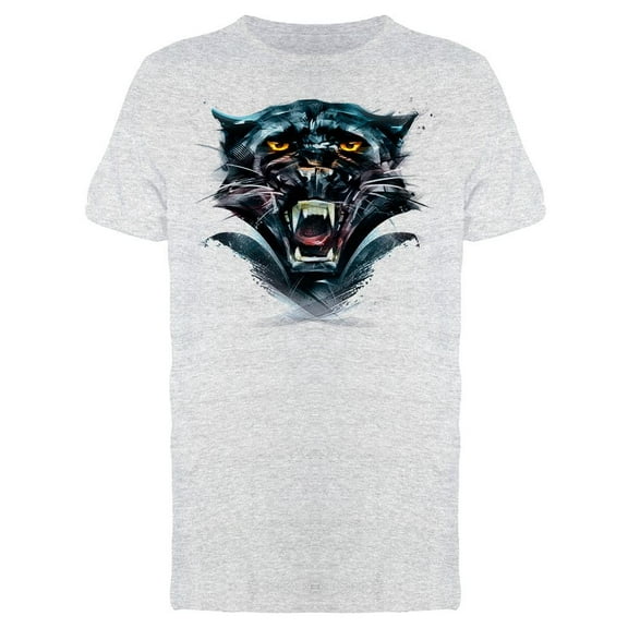 Panther Face Portrait T-Shirt Men -Image by Shutterstock, Male x-Large
