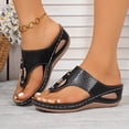 thumbnail image 5 of Lovskoo Platform Flip Flops for Women, Arch Support Cushion Thong Sandals, Thick Sole Pillow Slippers, Non-Slip Summer Beach Shoes, 5 of 9