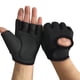 thumbnail image 3 of Guantes de ciclismo para levantamiento de pesas, de medio dedo, para fitness, gimnasio, deportes, antideslizantes (negros), talla L, 3 of 7