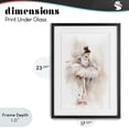 thumbnail image 4 of Stupell Industries Eclectic Watercolor Dancer Pose Black Framed Print Under Glass, 17 x 23, by Creative Studio, 4 of 8