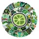 thumbnail image 2 of Calcomanías de vinilo Green Aesthetic Ins, 68 unidades, para coche, 2 of 2