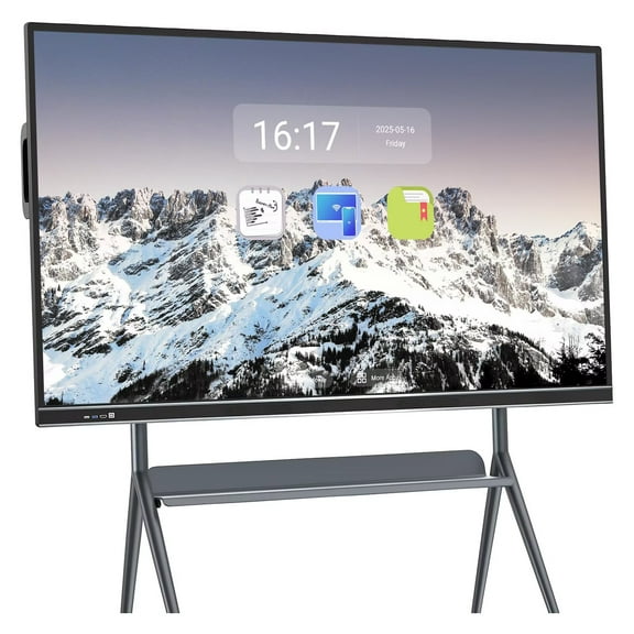 JYXOIHUB Smart Board 86" 4K, Touch Screen Electronic Calendar All-In-One Smartboard Digital Whiteboard Wireless Casting & Eye Protection(Include Wall Mount)
