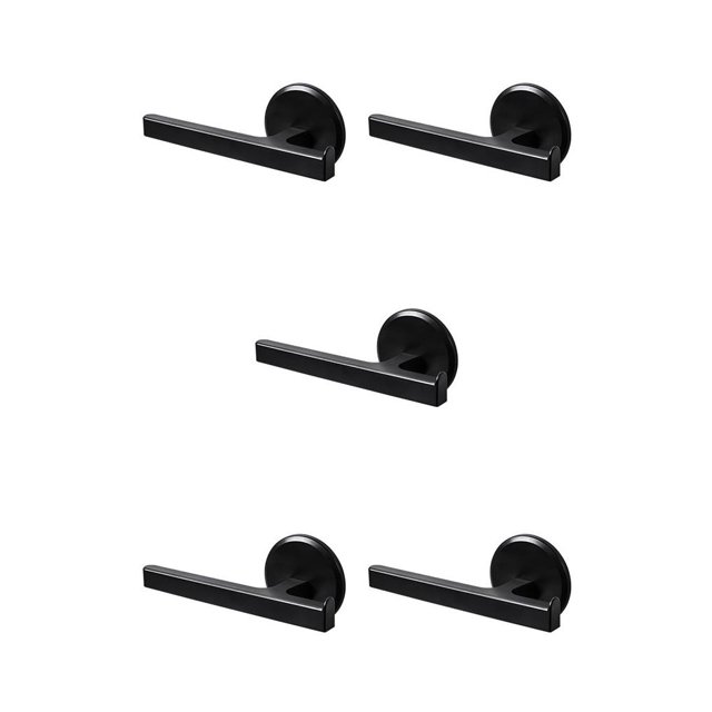 Bearachild Montado en la pared Toallero Baño Toallas de mano Soporte Perforación Soporte libre Negro Type2 NO2