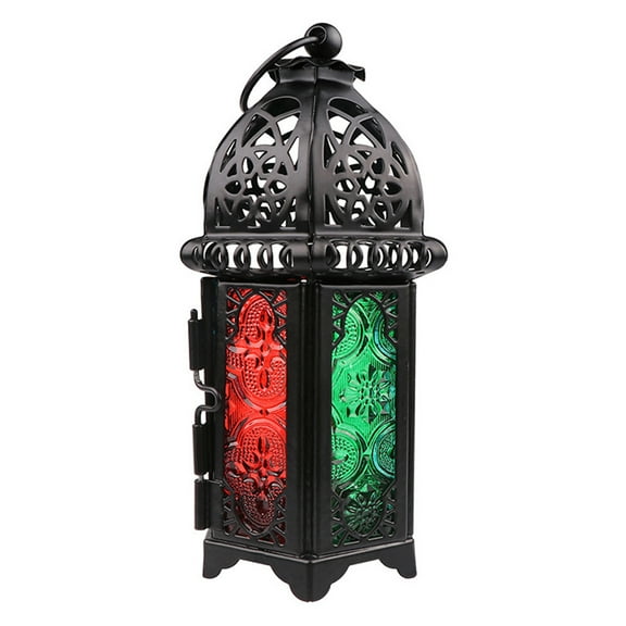 GOOHOCHY  Candle Holders Wedding Decorations Lantern Decorative Lanterns Black