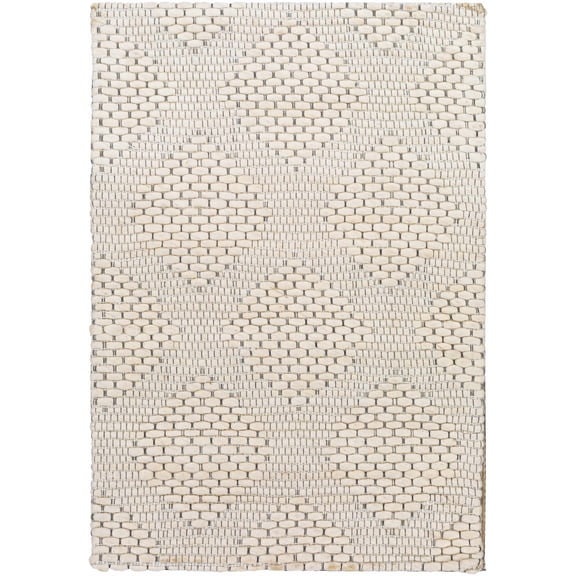 BoutiqueRugs Ingram Contemporary Area Rug - Black, Charcoal, Ivory - 2' x 3'