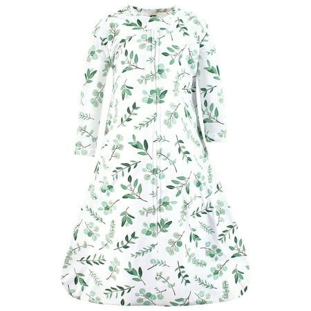 Hudson Baby Unisex Baby Long Sleeve Cotton Jersey Sleeping Bag, Eucalyptus, 18-24 Months