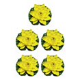 thumbnail image 1 of QualitChoice Artificial Lotus Replacement Simulation Outdoor Garden Park Pond Pool Photography Fake Water Flower Decor Yellow 5PCS, 1 of 6