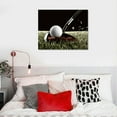 thumbnail image 4 of GOSMITH  Minimalist Golf Black Artwork Canvas Print Black and White Men Cave Home Office Wall Art Picture Golf Ball Sport Canvas Painting for Gym Living Room Wall Decor, 4 of 4