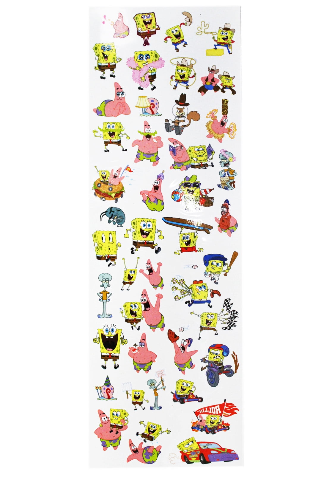 Spongebob Squarepants Having Fun Temporary Tattoo Set (41 Tattoos