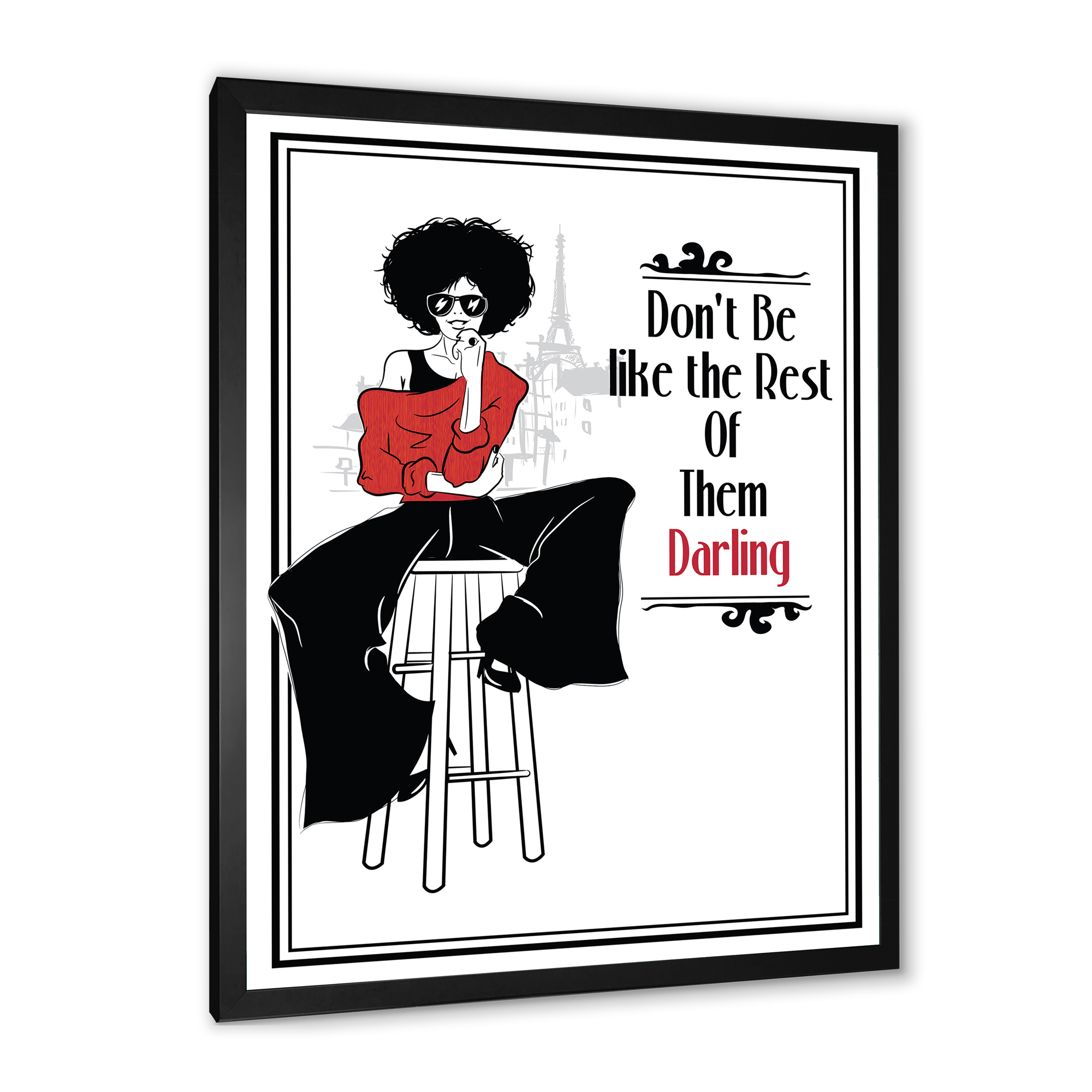 Designart 'Style Passion Life Fashion Woman VI' Modern Framed Art Print