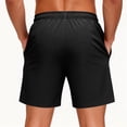thumbnail image 4 of Dresfit Gym Shorts Men Drawstring Running Shorts with Zipper Sumemr 2026 Big and Tall Breathable Tennis Shorts Elastic Waist Lightweight Sweatshorts Black 2XL, 4 of 4