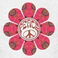 thumbnail image 3 of CafePress - Peace Flower Affection Kids Light T Shirt - Light T-Shirt Kids XS-XL, 3 of 4
