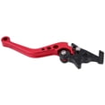 thumbnail image 3 of 1 par de palancas de freno de motocicleta de aluminio CNC de 22 mm y 7/8 pulgadas Mango de freno de tambor universal (rojo) JFHHH pequeña, 3 of 5
