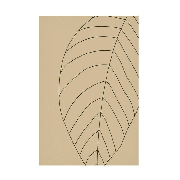 Trademark Fine Art jay stanley Minimal Leaves 4 Canvas Wall Art