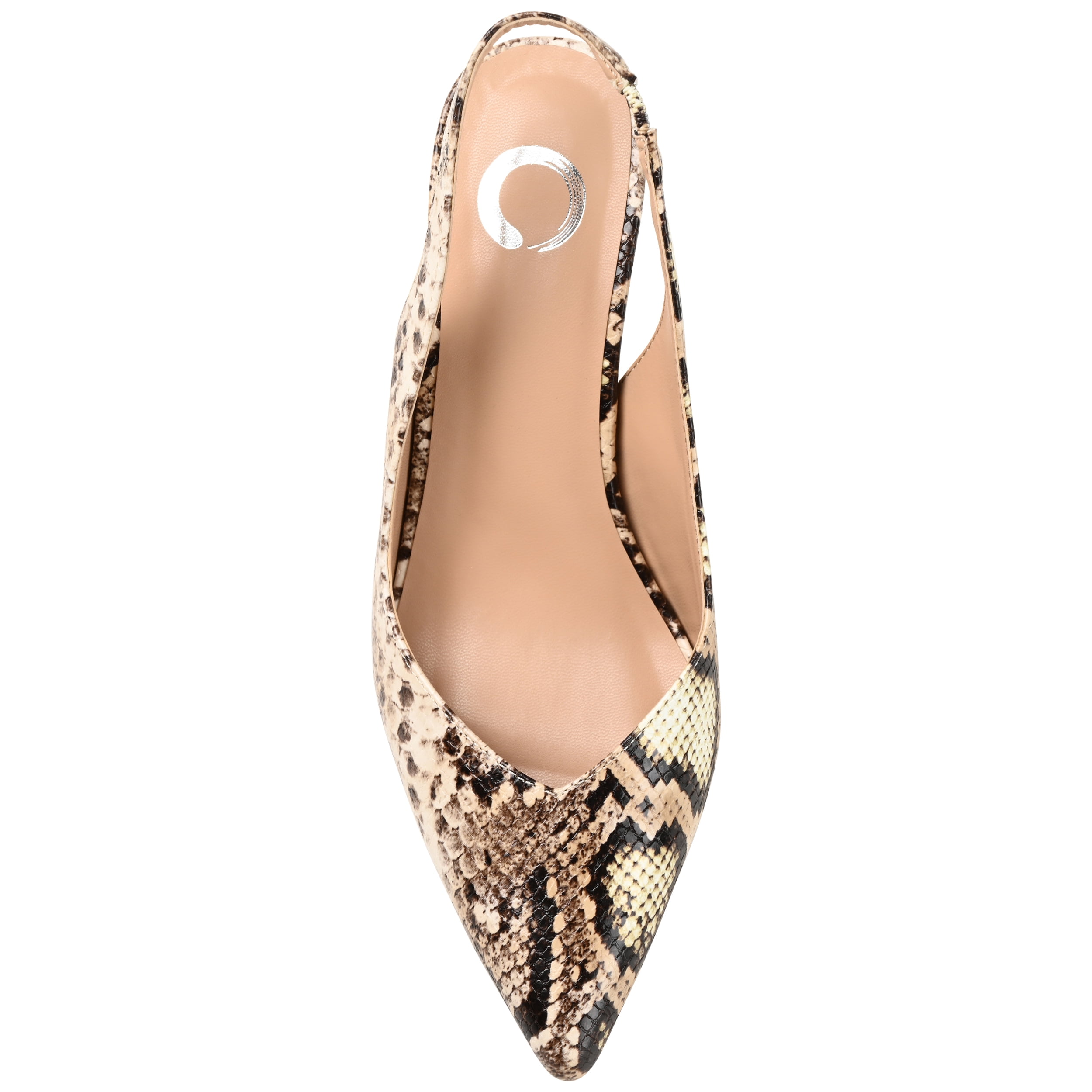 Journee Womens Mikoa Kitten Heel Sling Back Pointed Toe Pumps, Widths Available