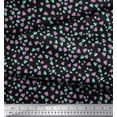 thumbnail image 3 of Soimoi Black Moss Georgette Fabric Diamond Geometric Print Sewing Fabric Yard 42 Inch Wide, 3 of 3