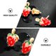 thumbnail image 3 of BESTYASH 2 Pares De Aretes De Fresa En Aleación Con Para Fiesta, 3 of 8