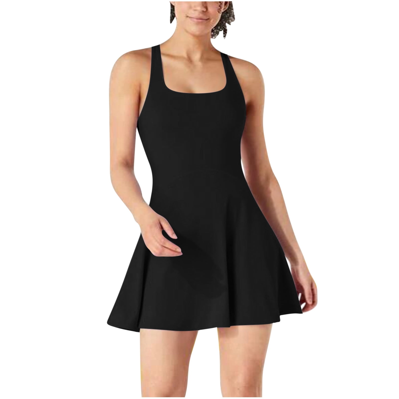 Tennis Dress for Women Workout Dress with Builtin Bra & Shorts
