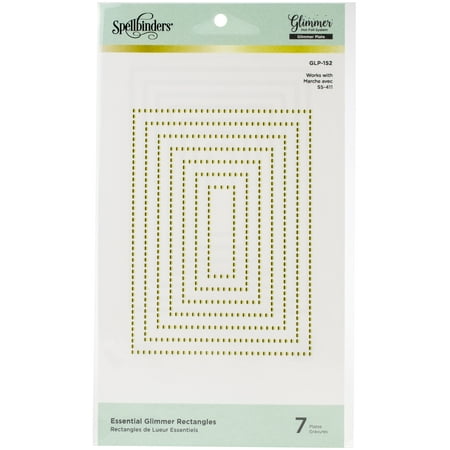 UPC: 0813233046130 | Spellbinders Glimmer Hot Foil Plates -Essential Rectangles