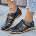 thumbnail image 2 of Breathable Casual Sandals Lightweight Slip on Walking Shoes Perforated Design Comfortable Footbed Adjustable Hook and Loop Strap, 2 of 8