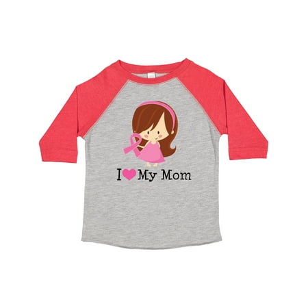 

Inktastic Breast Cancer Mom Support Gift Toddler Toddler Girl T-Shirt