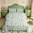 thumbnail image 2 of Manfei Kawaii Rustic Wildflower Full Size Comforter Sets 3-Piece,Cottagecore Blossom Bedding Comforter Set,1 Comforter and 2 Pillowcases,Reversible, 2 of 6
