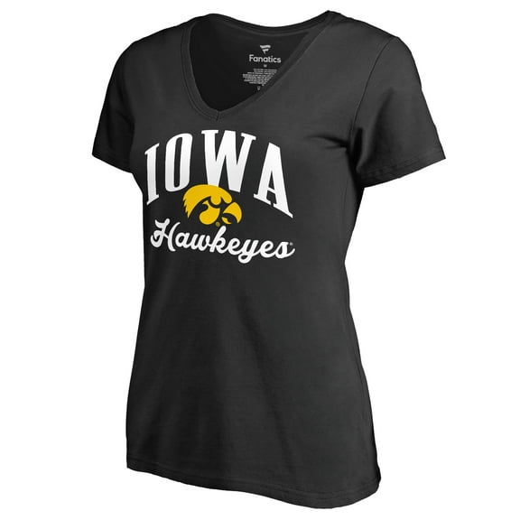 Women's Black Iowa Hawkeyes Victory Script T-Shirt