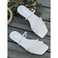 thumbnail image 3 of Women Minimalist Slide Sandals  Elegant Summer Flat Sandals, 3 of 6